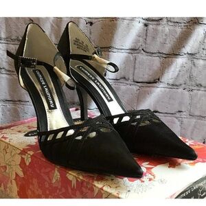 Blaze satin black heels